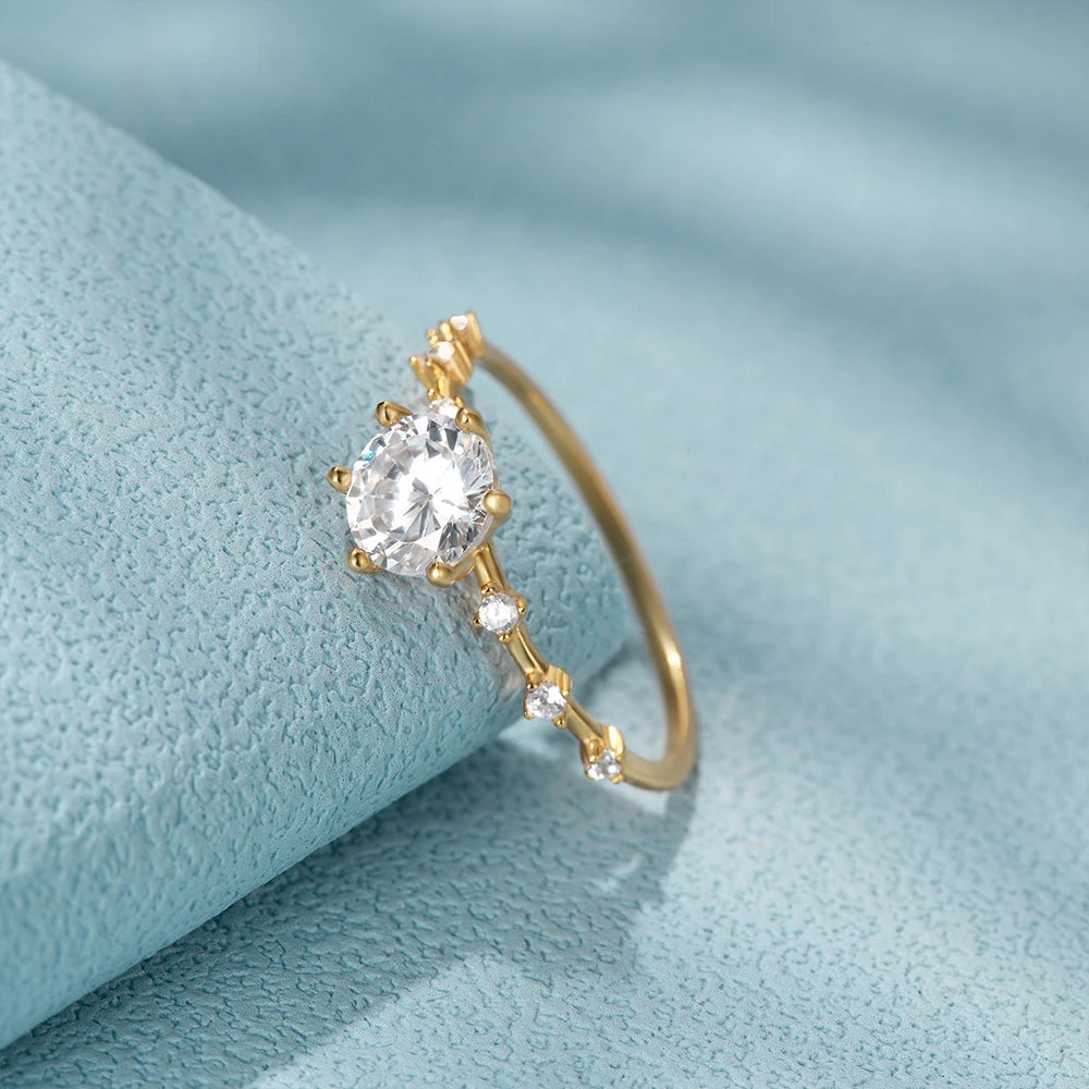 ROXI 925 Sterling Silver Purple Crystal Ring