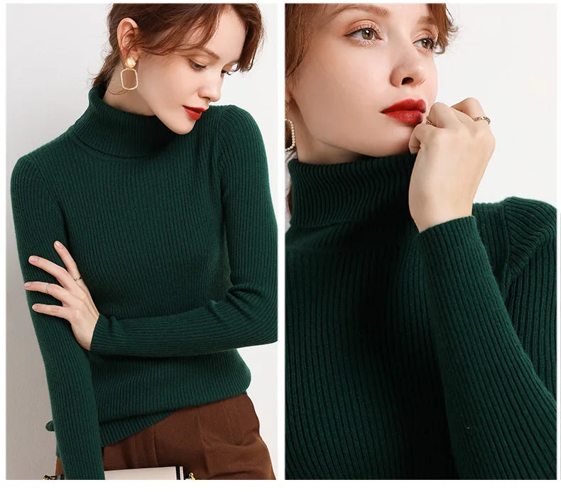 Women's Soft Turtleneck Sweater