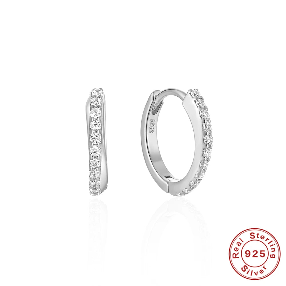 CANNER 925 Sterling Silver Star Anise Hoop Earrings