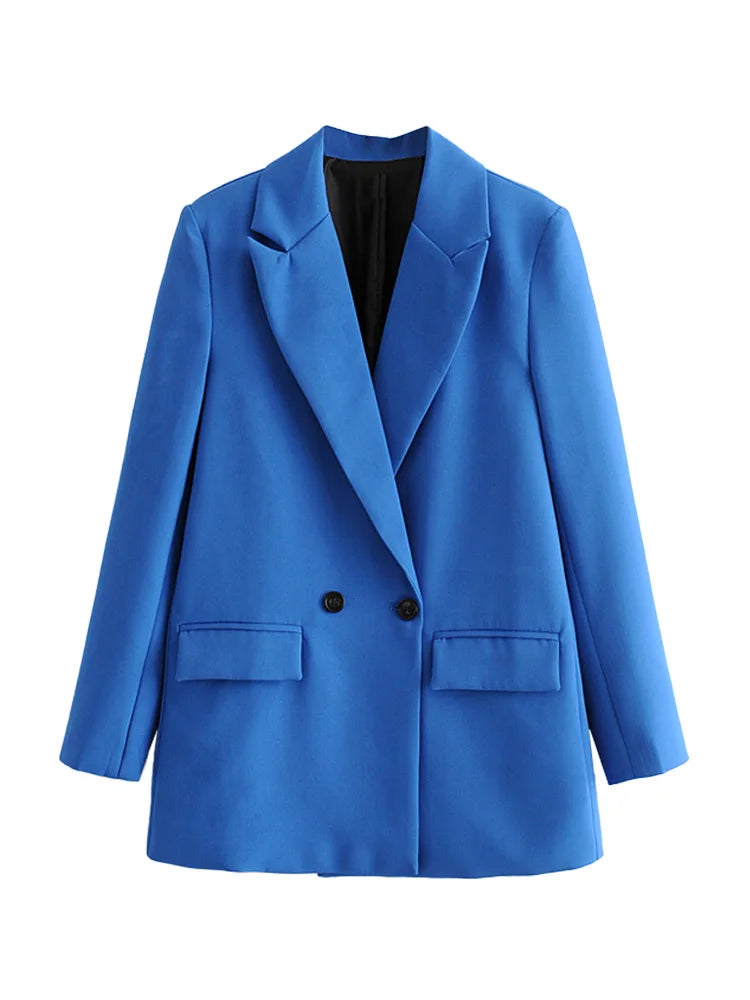 Classic Double-Breasted Women's Blazer