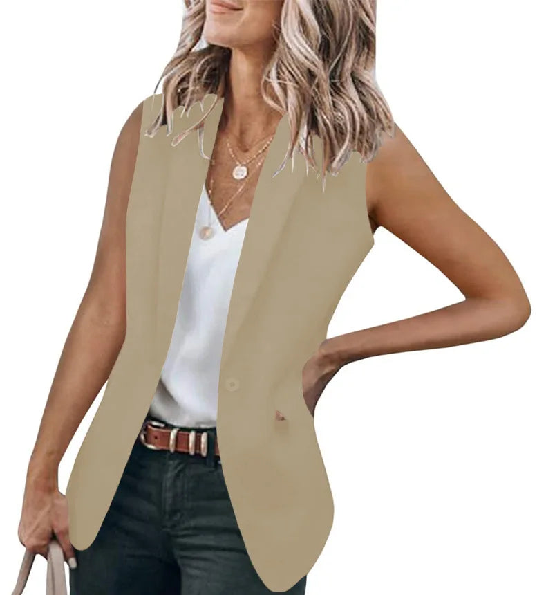 Women's Classic Sleeveless Blazer