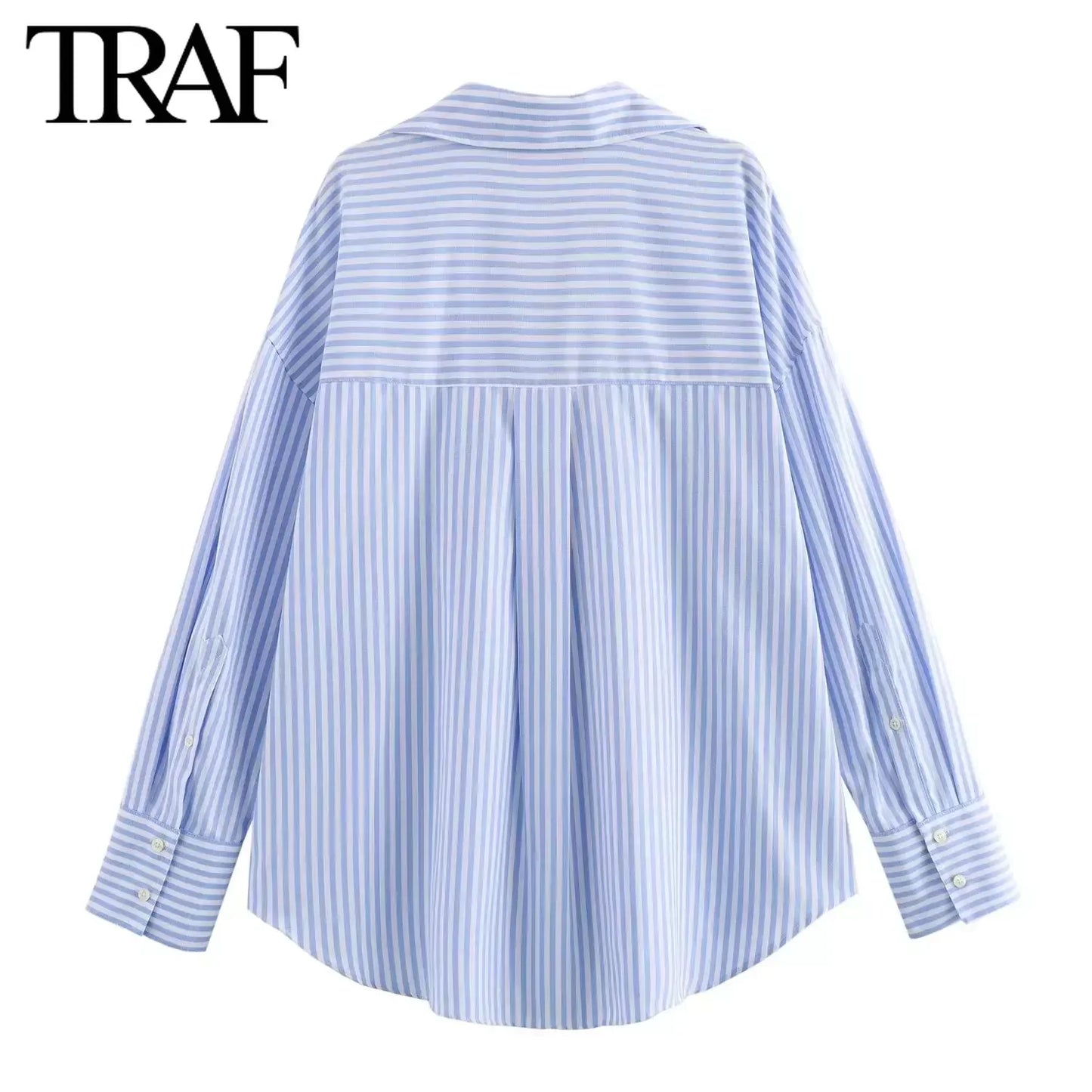 Fashion Long Sleeve Single-breasted Lapel Blouse