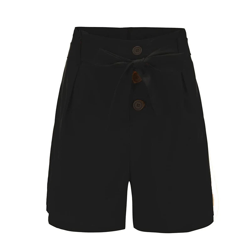 Y2K High Waist Button-Front Shorts