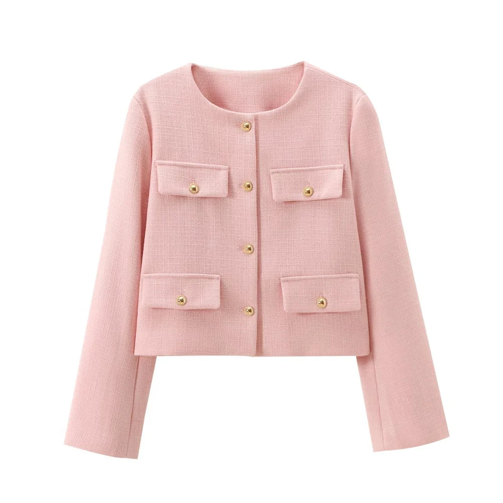 Women's Classic O-Neck Blazer