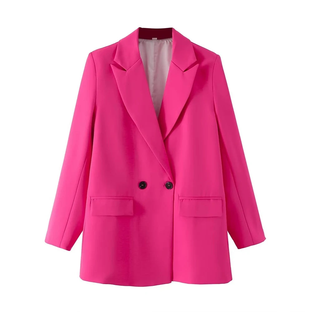 Classic Double-Breasted Women's Blazer
