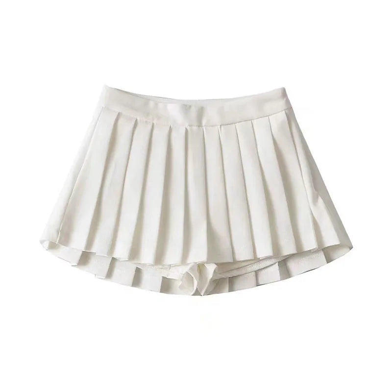 ZOKI High-Waisted Pleated Tennis Skirt