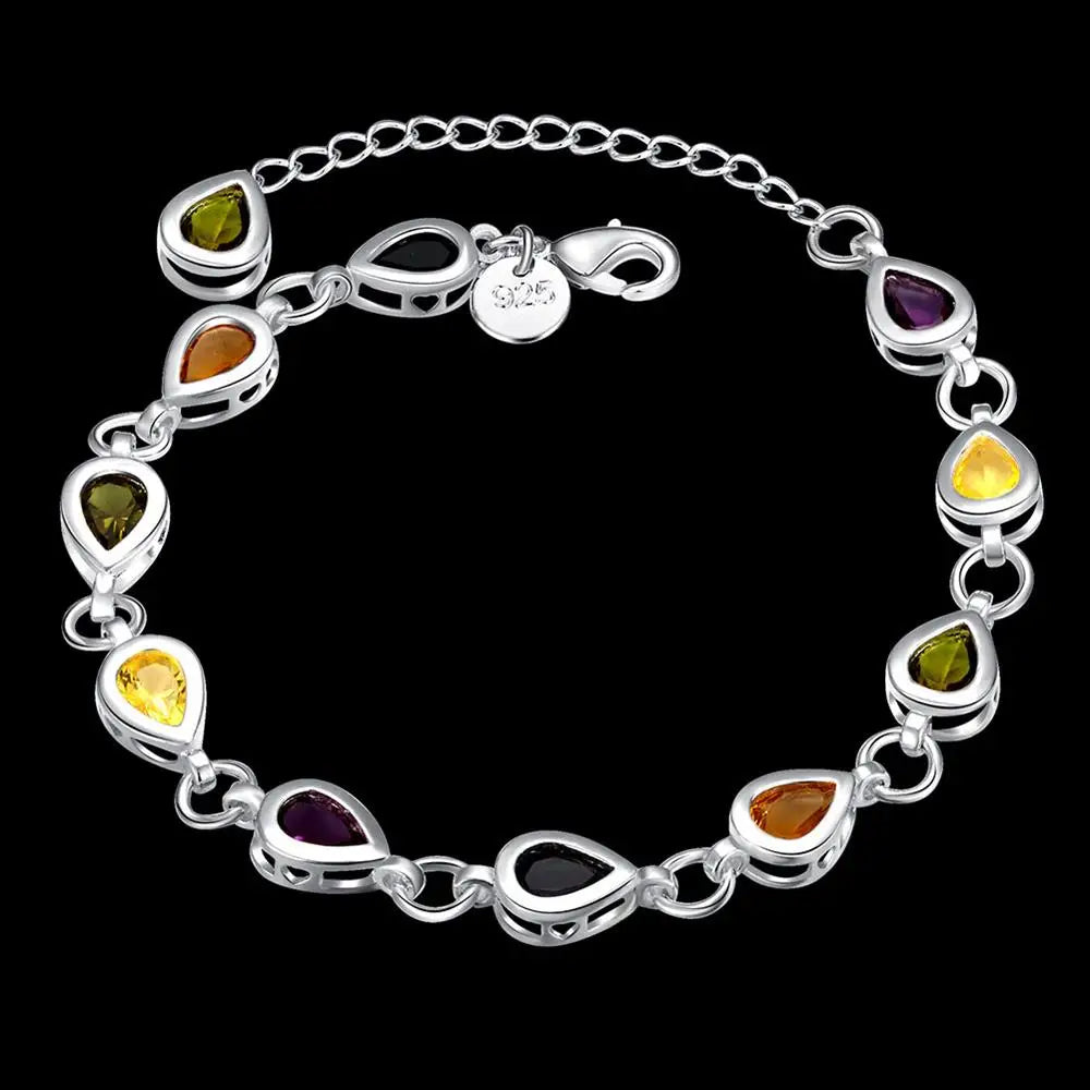 Handcrafted 925 Sterling Silver Twisted Rope Bracelet