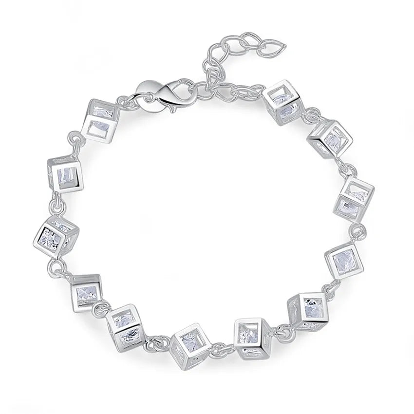Handcrafted 925 Sterling Silver Twisted Rope Bracelet