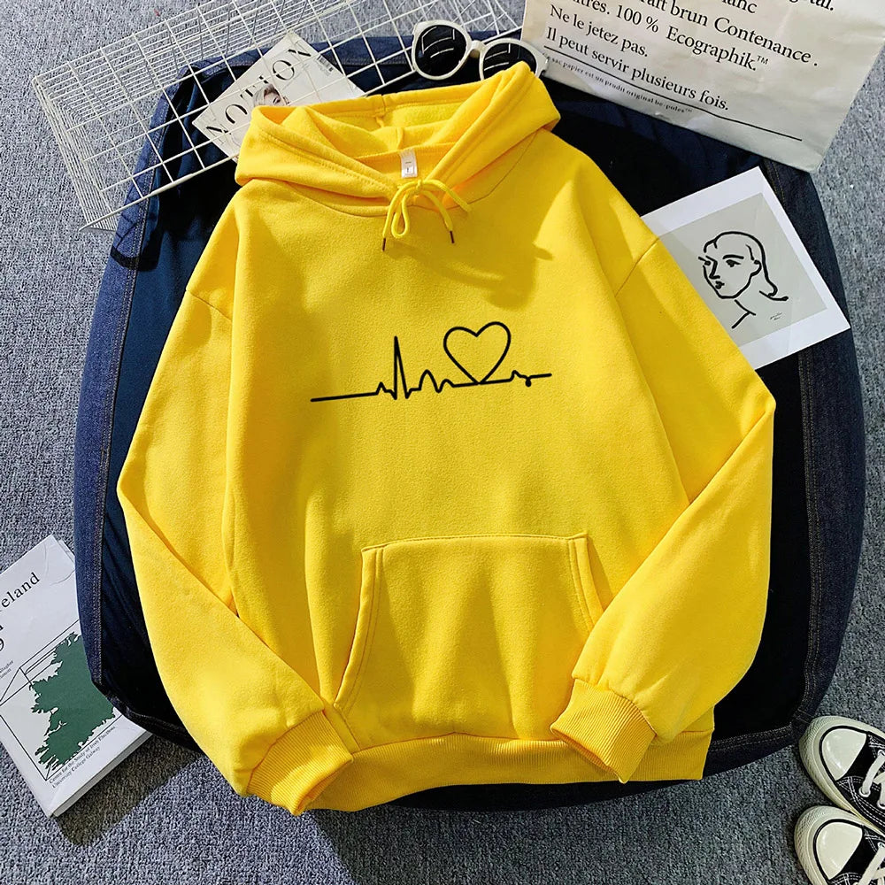 Women's Casual Letter Print Hoodie
