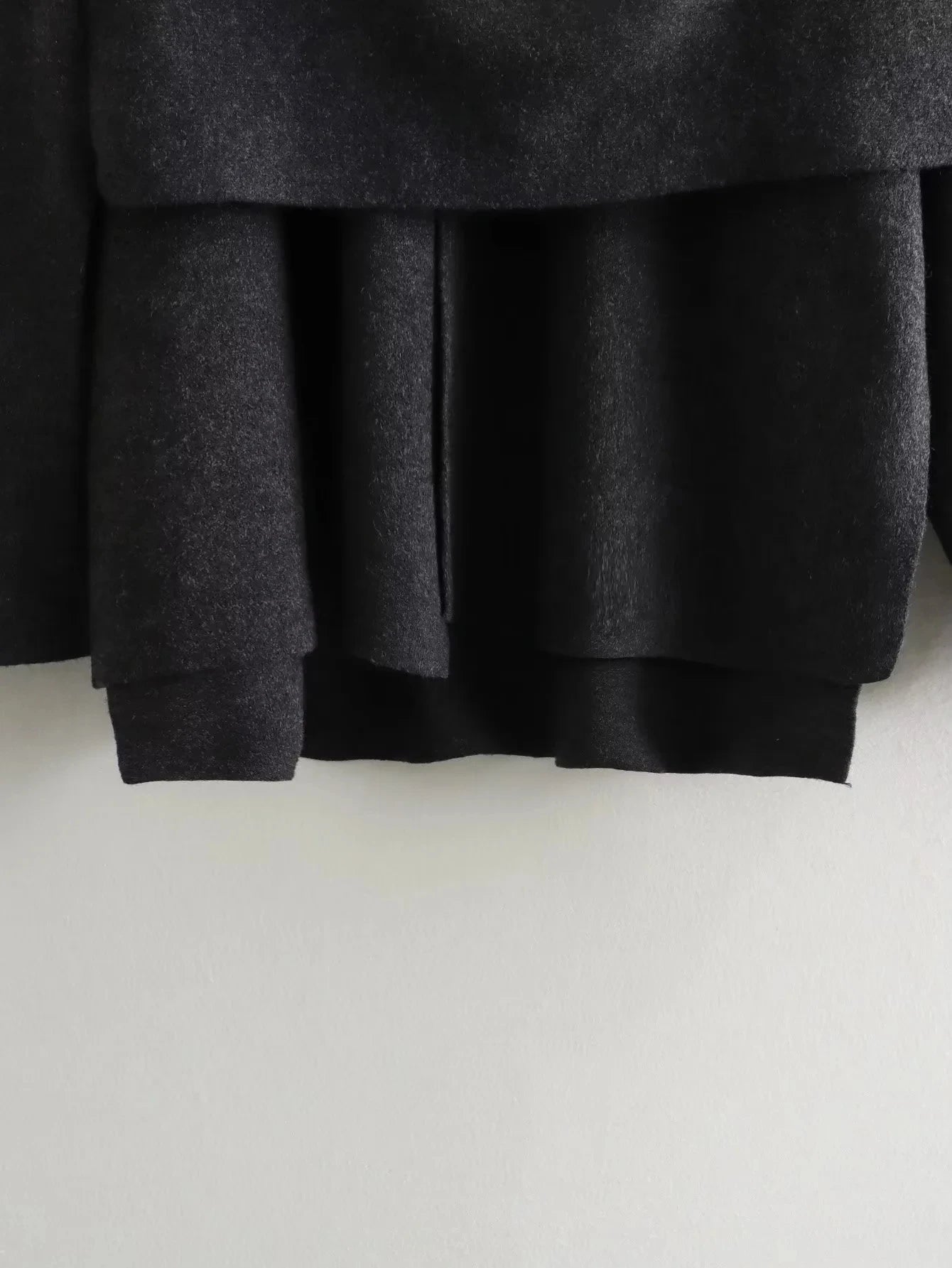 Women's Asymmetric Knit Coat
