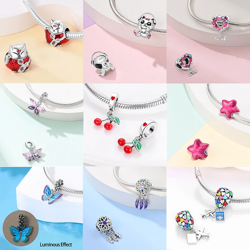 925 Sterling Silver Ocean Charm Collection