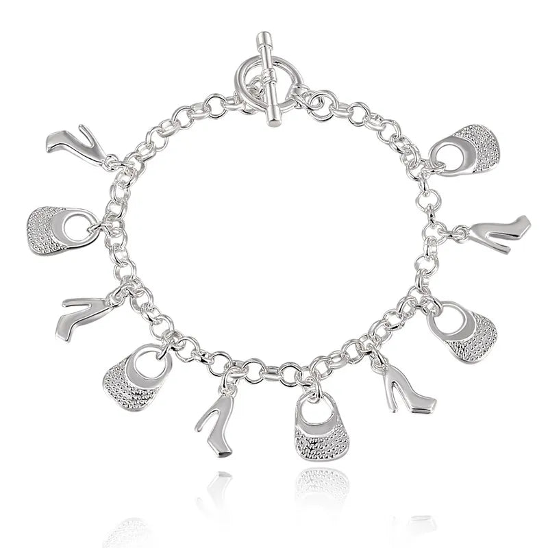 Handcrafted 925 Sterling Silver Twisted Rope Bracelet
