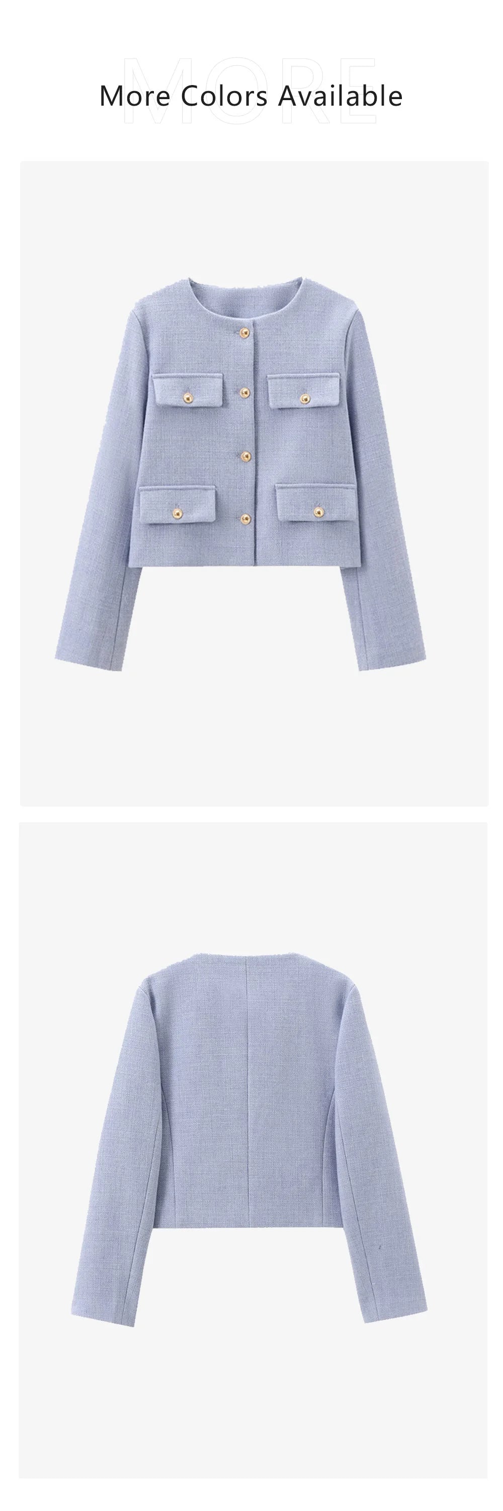 Women's Classic O-Neck Blazer