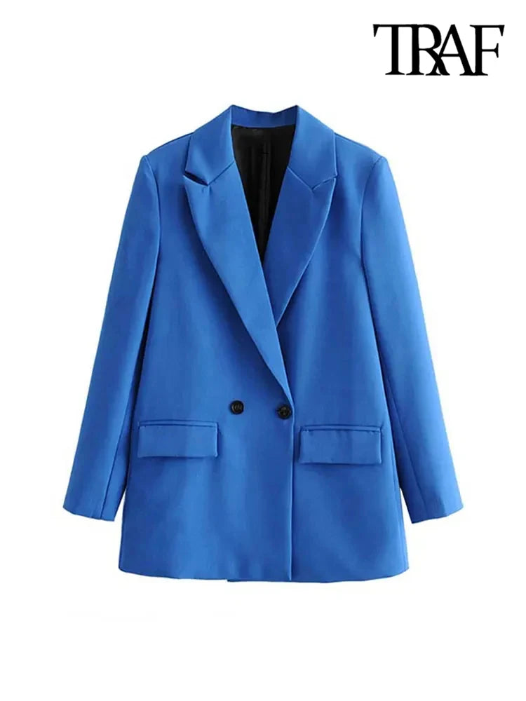 Classic Double-Breasted Women's Blazer