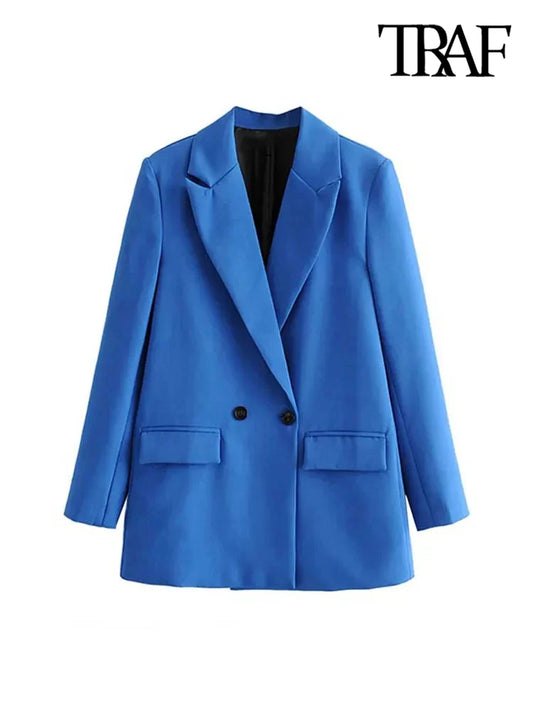 Classic Double-Breasted Women's Blazer