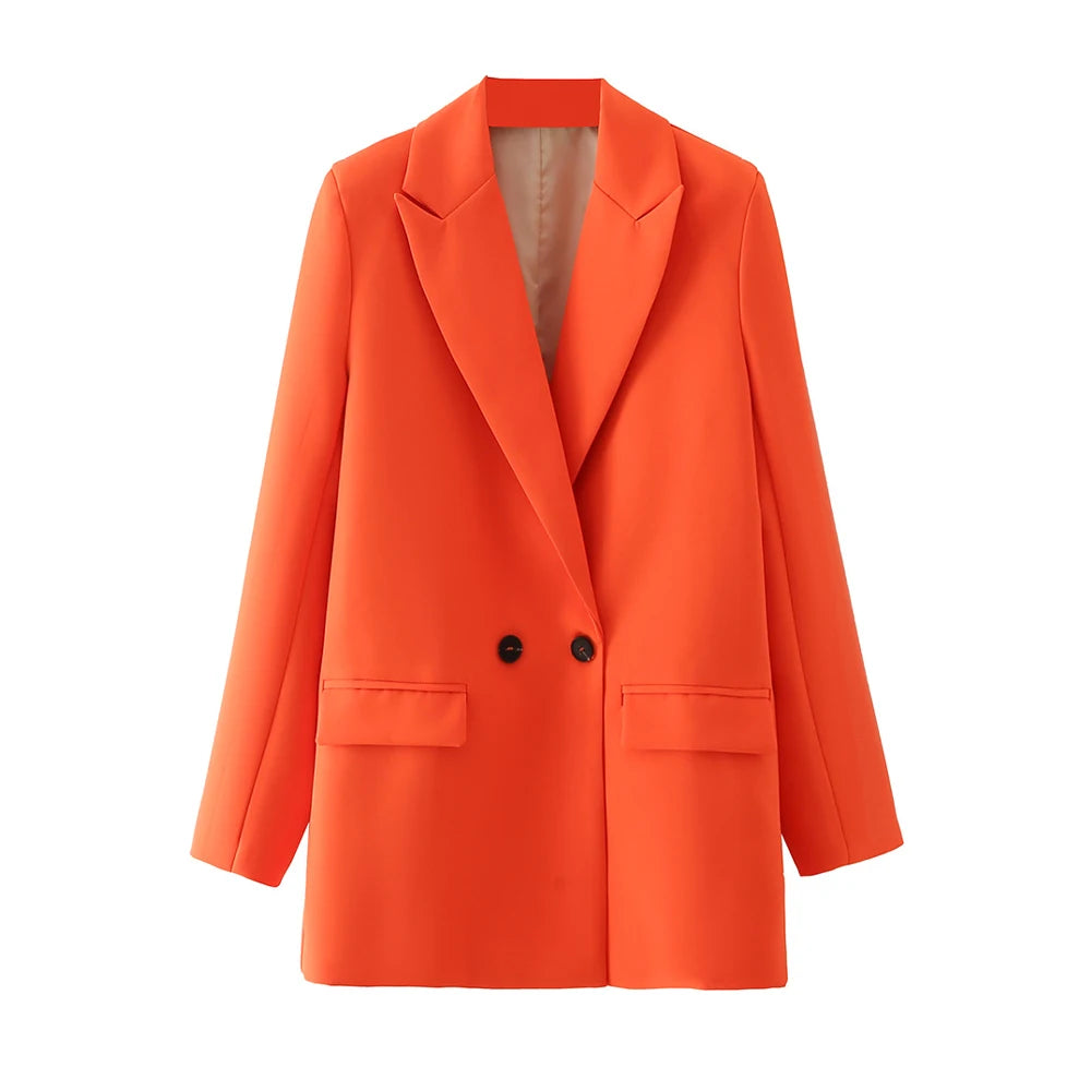 Classic Double-Breasted Women's Blazer