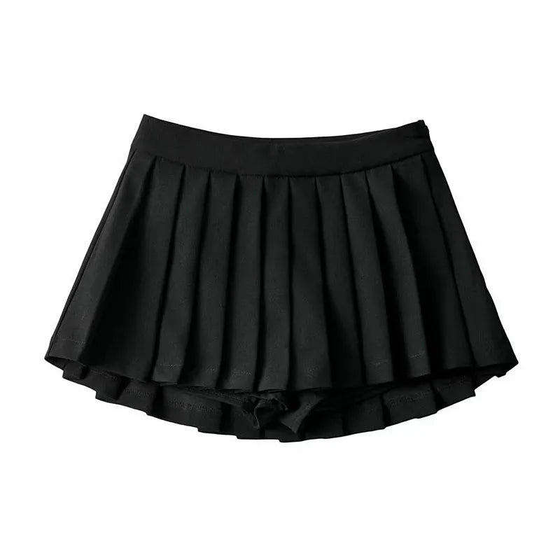 ZOKI High-Waisted Pleated Tennis Skirt