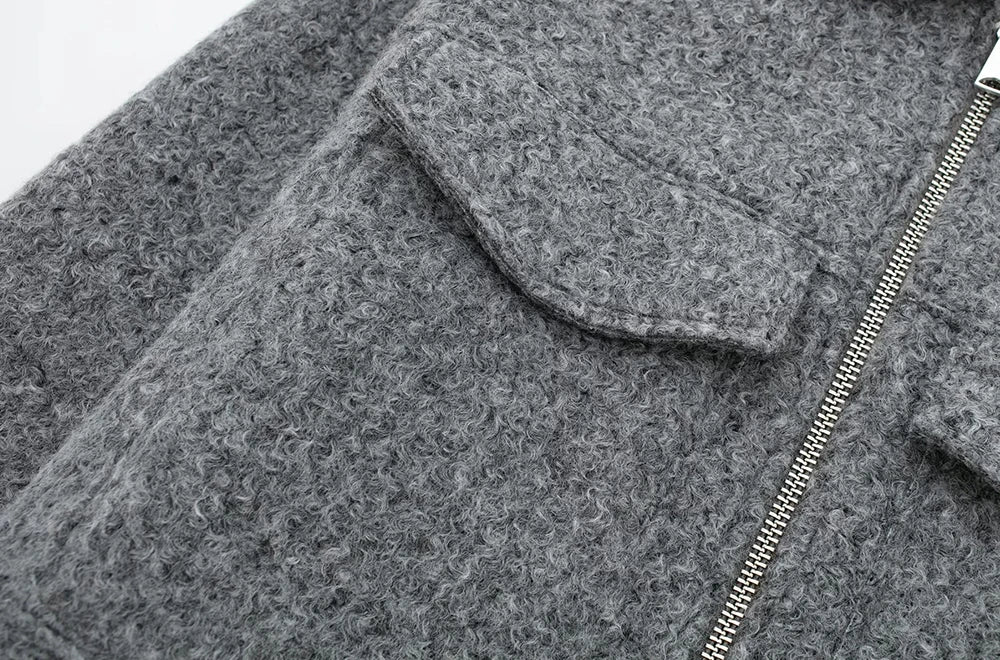 Women's Cropped Zip-Up Jacket