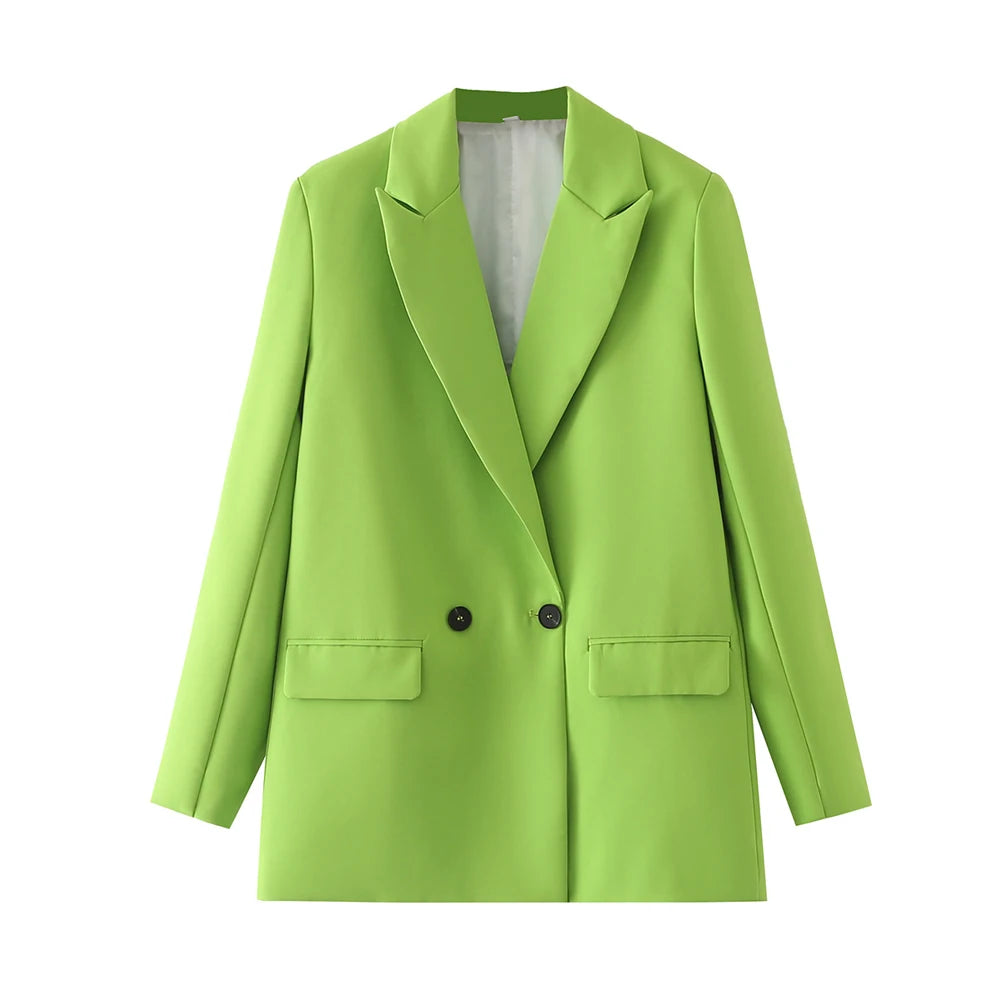 Classic Double-Breasted Women's Blazer