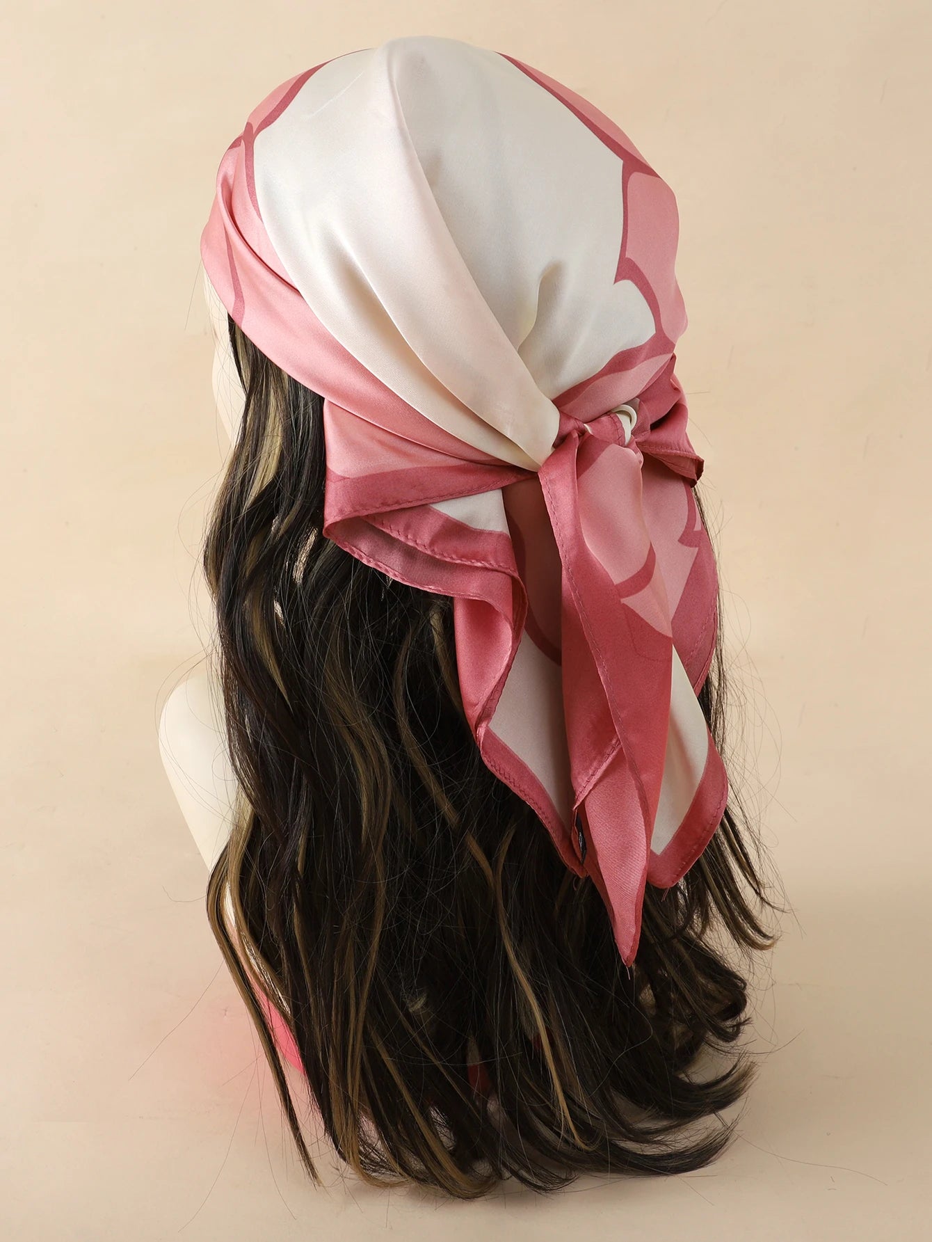 RUNMEIFA Luxury Silk Square Scarf