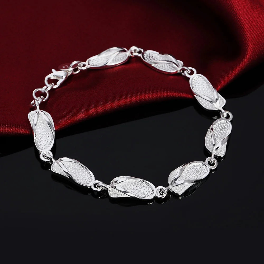 Handcrafted 925 Sterling Silver Twisted Rope Bracelet
