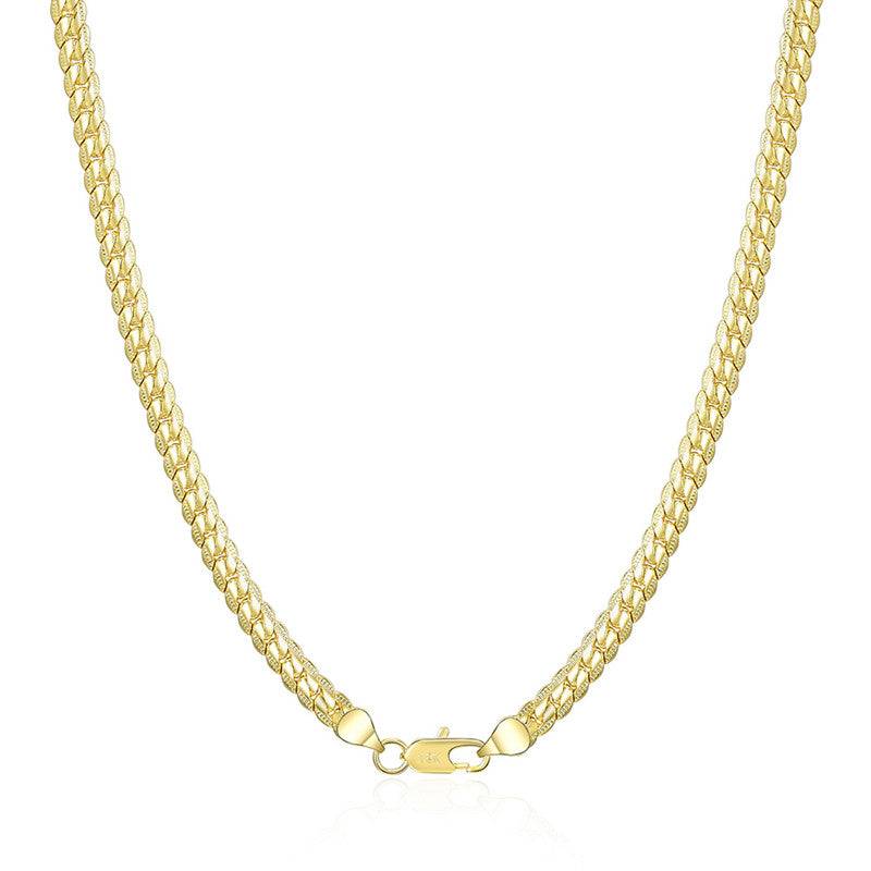 S925 Sterling Silver Cuban Link Chain Necklace