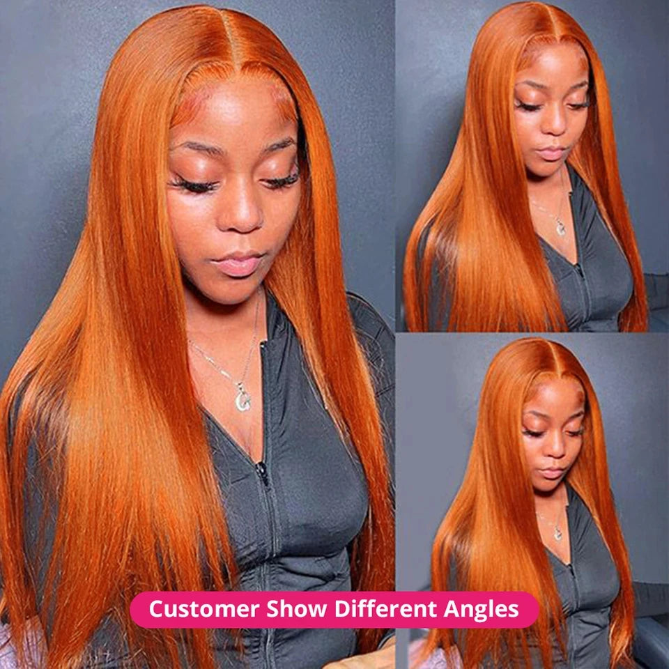 Premium Ginger Orange 13x6 HD Lace Front Wig