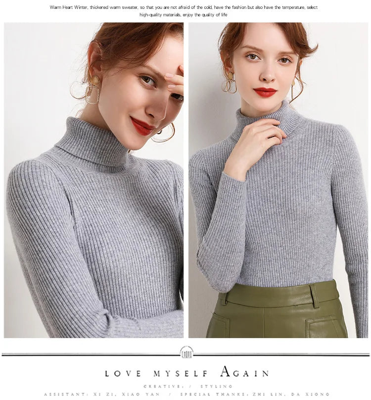Women's Soft Turtleneck Sweater