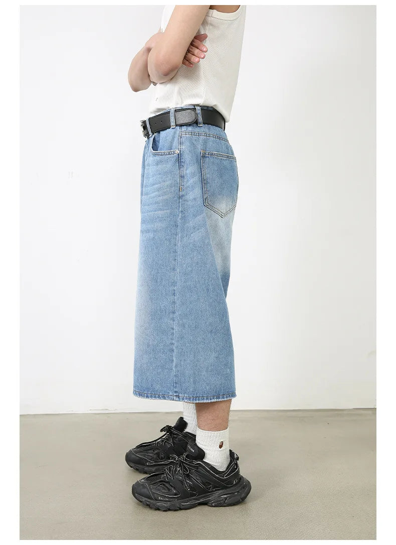 Y2K High-Waisted Black Denim Shorts