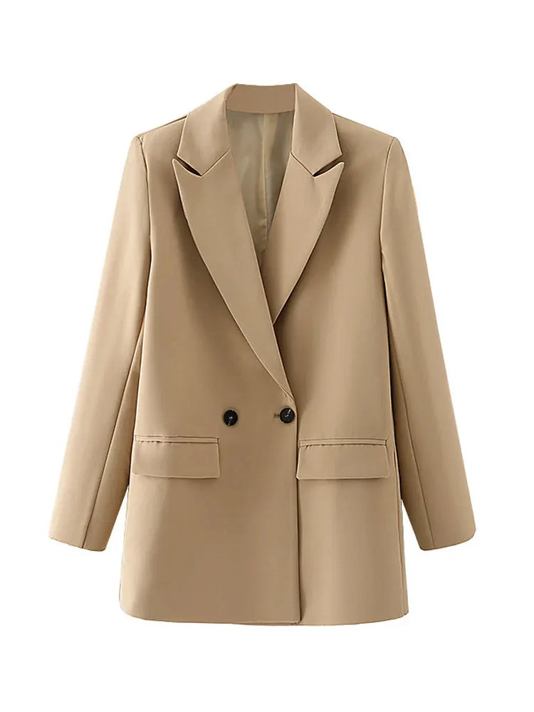 Classic Double-Breasted Women's Blazer