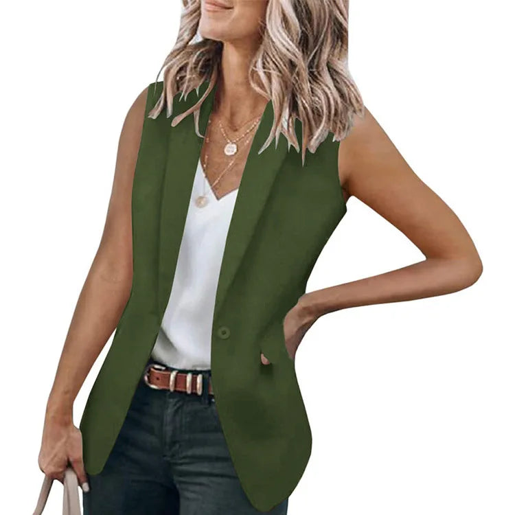 Women's Classic Sleeveless Blazer