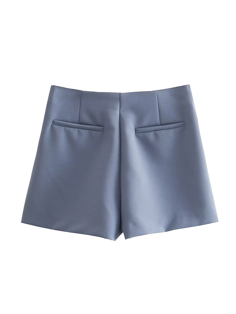 Willshela High-Waisted Asymmetrical Shorts Skort