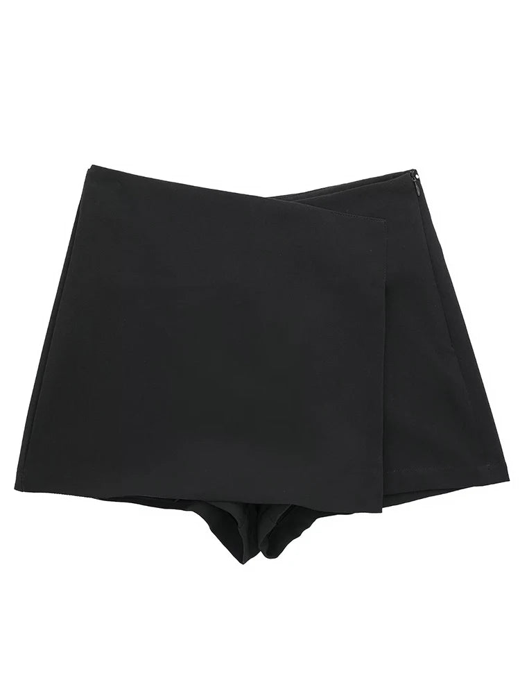 Willshela High-Waisted Asymmetrical Shorts Skort