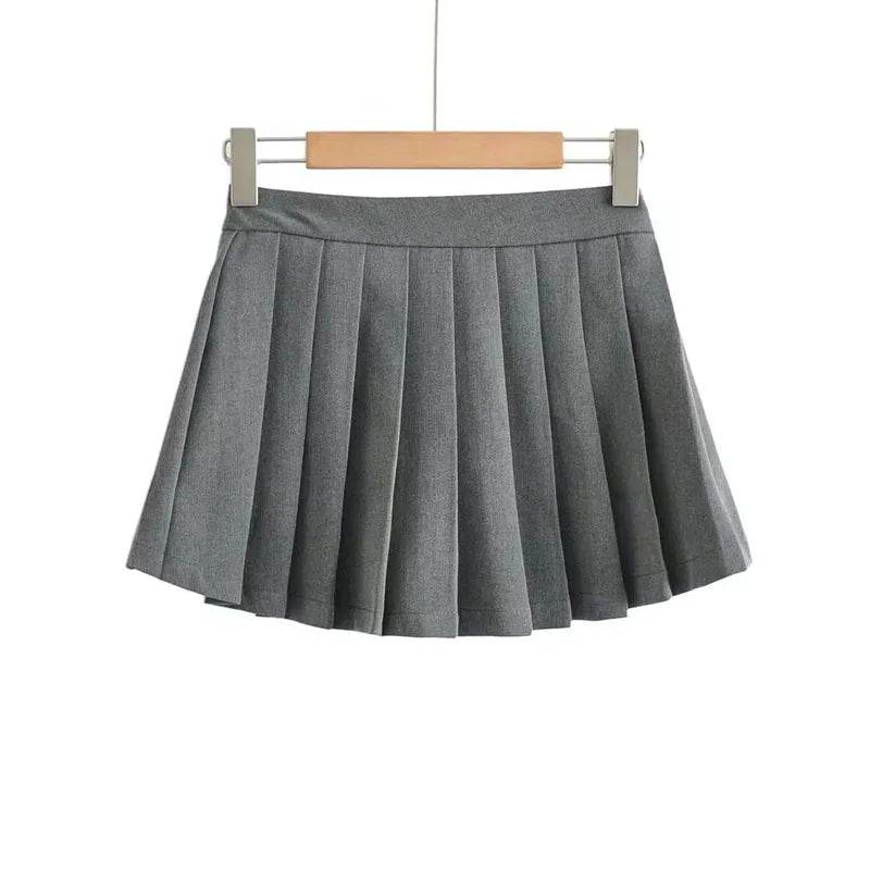 ZOKI High-Waisted Pleated Tennis Skirt