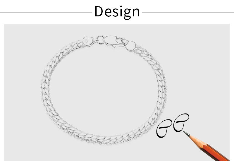 S925 Sterling Silver Cuban Link Chain Necklace