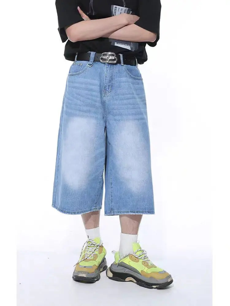 Y2K High-Waisted Black Denim Shorts