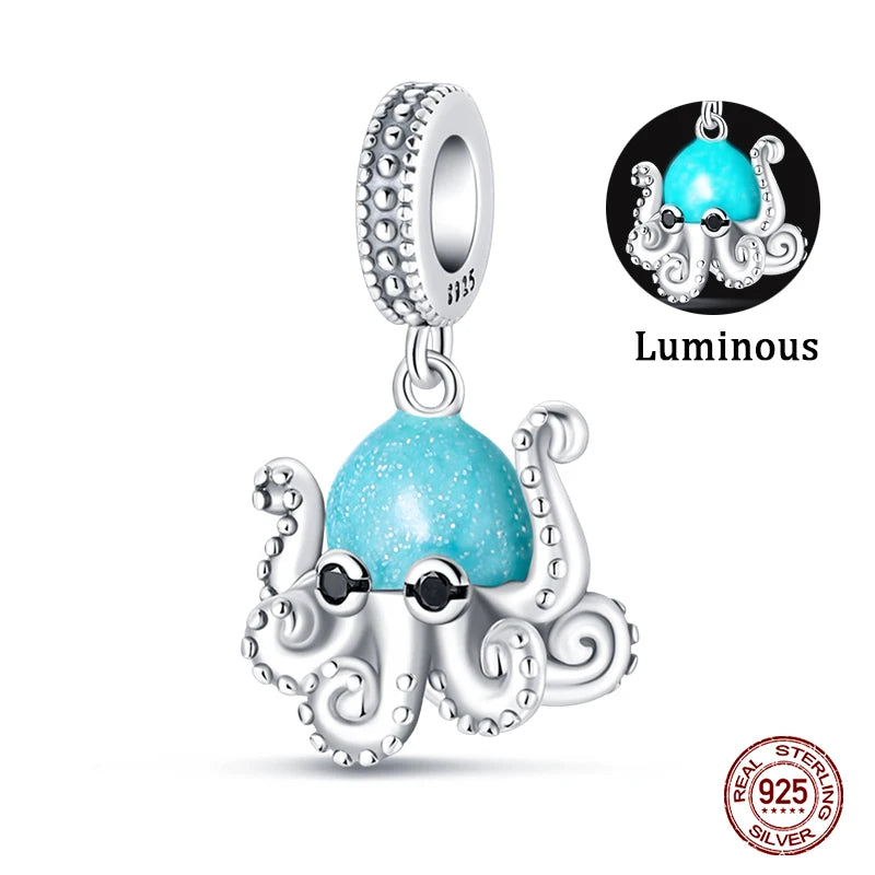 925 Sterling Silver Ocean Charm Collection