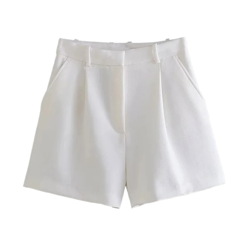 High-Waisted Bermuda Shorts for Women