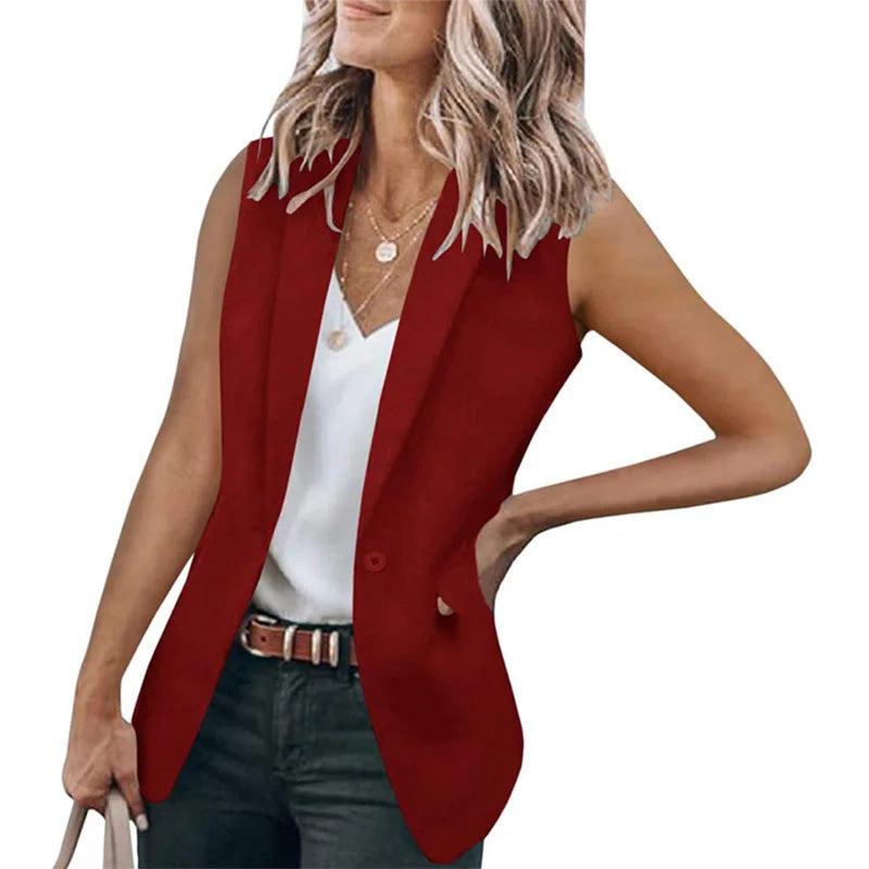 Women's Classic Sleeveless Blazer