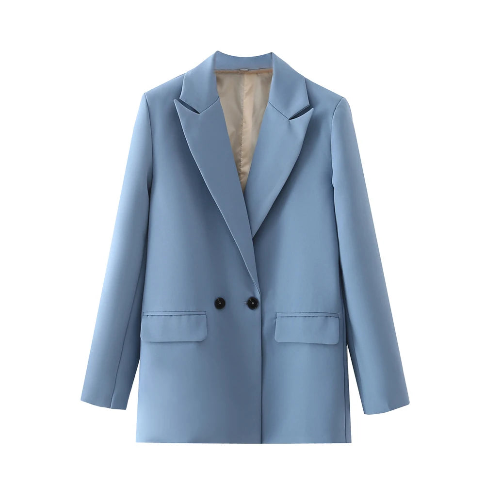 Classic Double-Breasted Women's Blazer