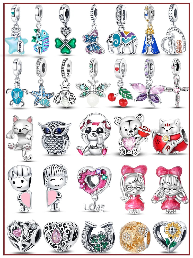 925 Sterling Silver Ocean Charm Collection