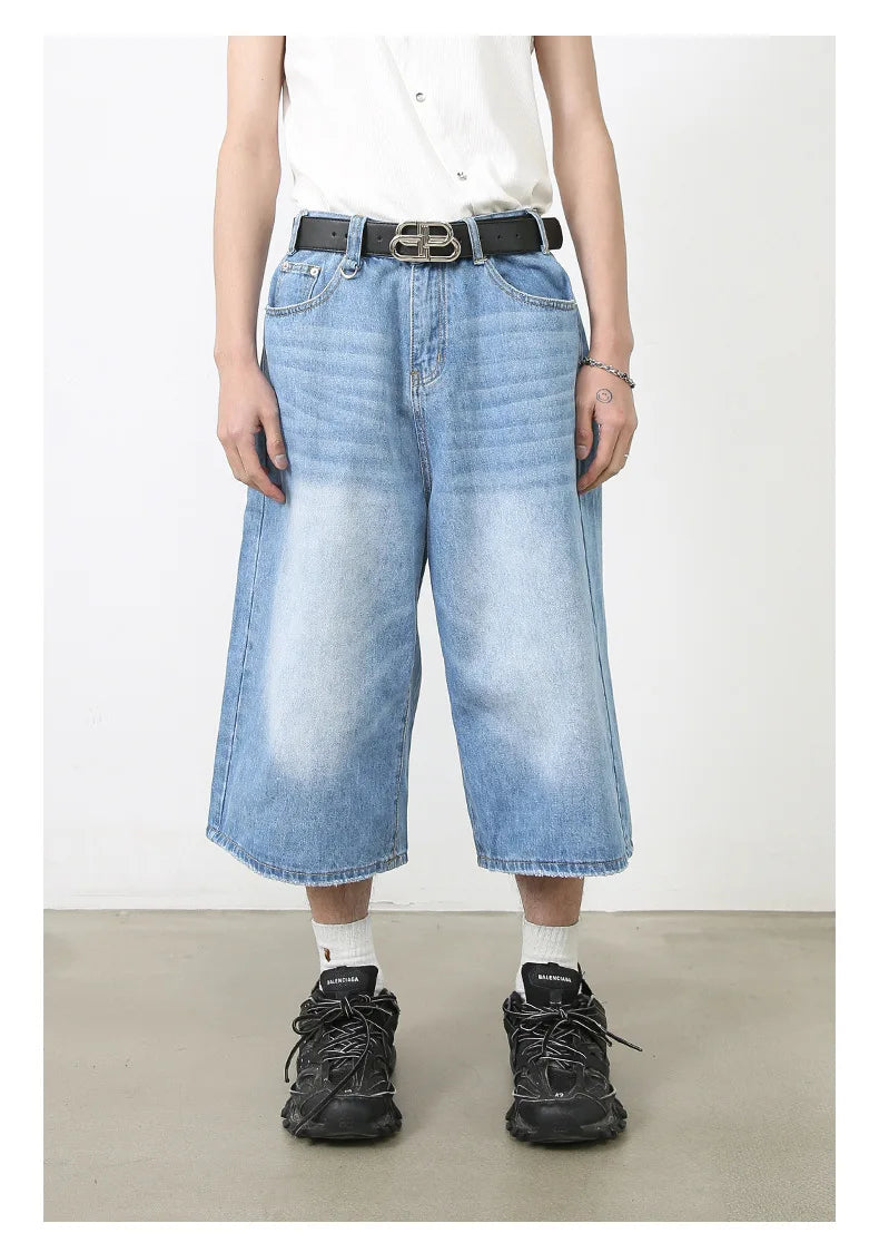 Y2K High-Waisted Black Denim Shorts