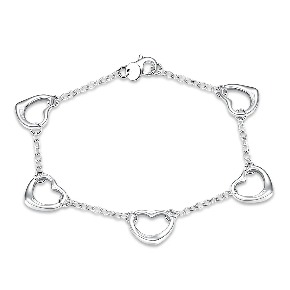 Handcrafted 925 Sterling Silver Twisted Rope Bracelet