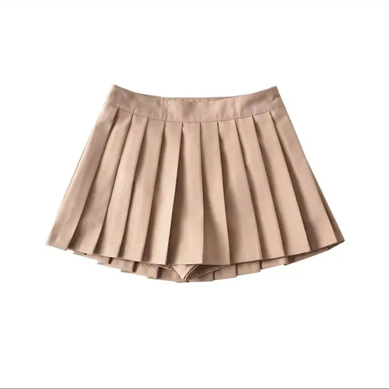 ZOKI High-Waisted Pleated Tennis Skirt