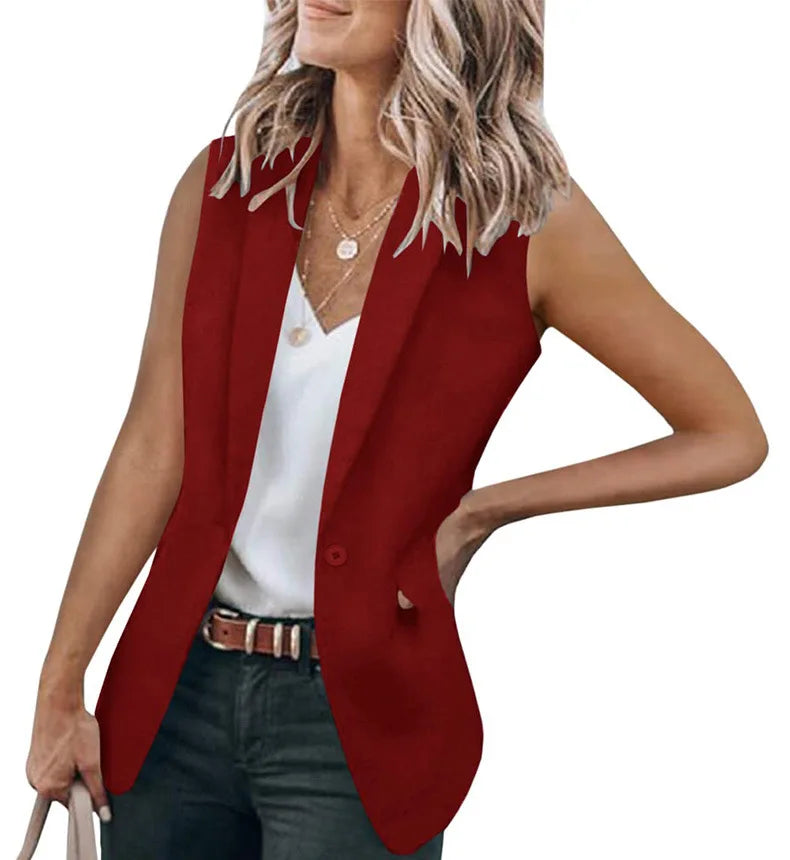 Women's Classic Sleeveless Blazer