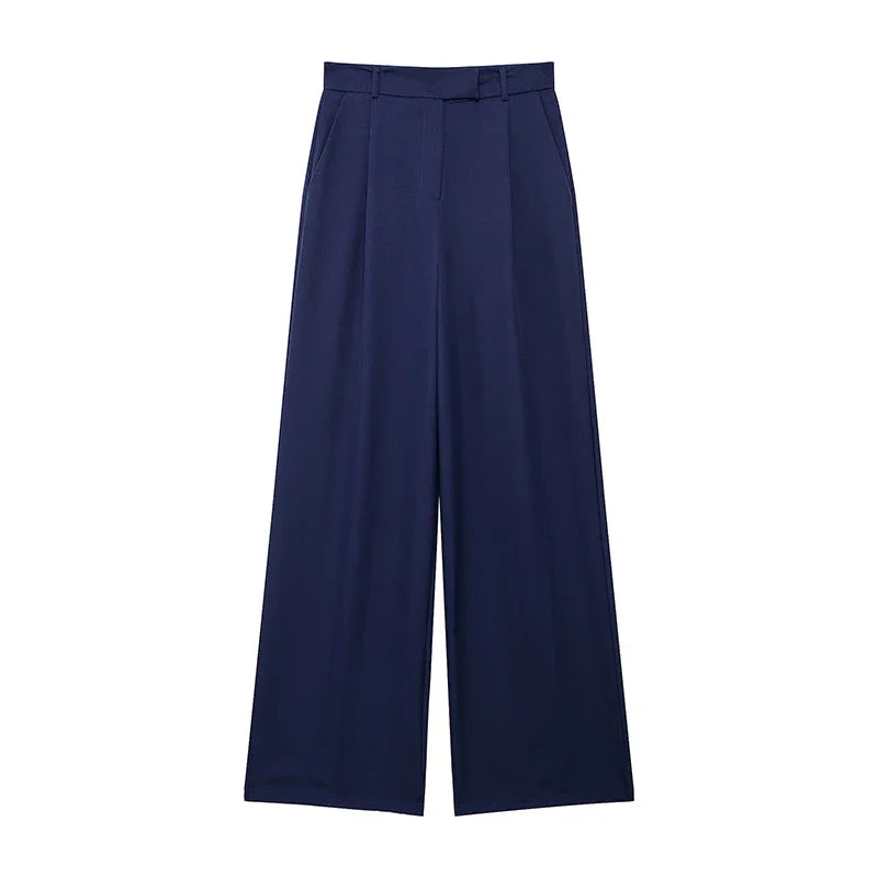 High-Waisted Straight Leg Pants for Women