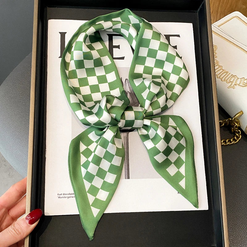 Luxury Silk-Feel Ribbon Scarf