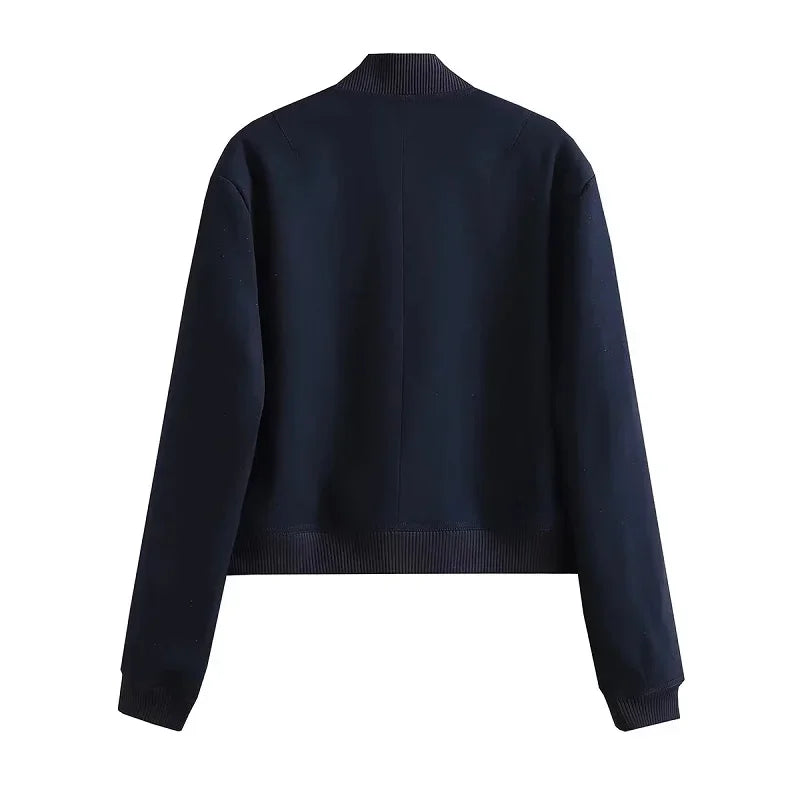 Women's Cropped Bomber Jacket