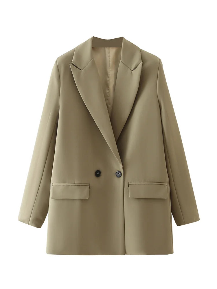 Classic Double-Breasted Women's Blazer