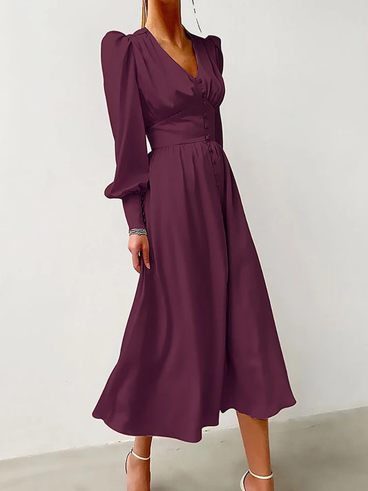 Single Breasted Elegant Dress